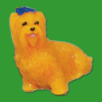 Mit der Gießform für den Yorkshire Hund (ca. 8...