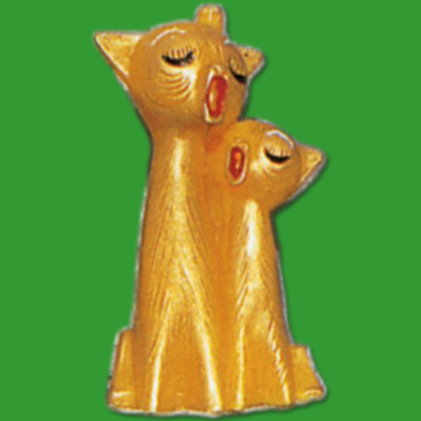 Die Gießform Singendes Katzenpaar bringt Leben in Ihre Kerzenproduktion. Mit einer Größe von ca. 7,5 x 4 cm und einem Wachsgewicht von ca. 35 g lässt sich ein verspieltes Katzenpaar herstellen, das durch seine Detailtreue begeistert. Perfekt für Bastler, die Freude an Tiermotiven haben.