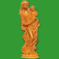 Die Madonna mit Kind, große Standfigur ist eine...