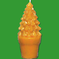 Mit dieser Gießform Tannenbaumkerze und Topf lassen...