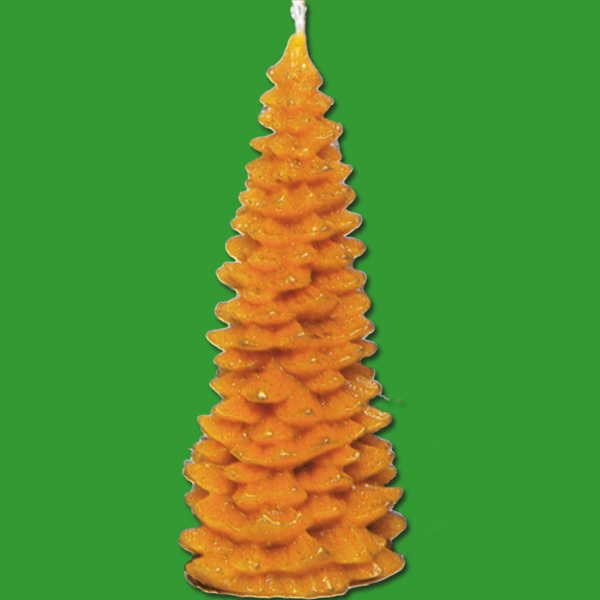 Mit der Gießform Großer Tannenbaumkerze können Sie eine große, majestätische Tannenbaumkerze gestalten. Die Form hat eine Größe von ca. 18 x 8 cm und ein Wachsgewicht von ca. 210 g. Sie eignet sich hervorragend für die Weihnachtsdekoration.