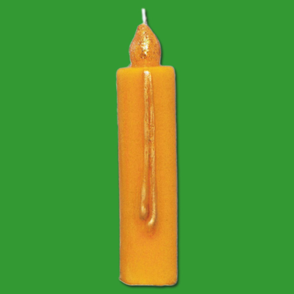 Mit dieser Gießform Kerze mit Flammen und Tropfenrelief in der größeren Variante (ca. 18 x 4 cm und ca. 190 g Wachsgewicht) können Sie eine ausdrucksstarke Kerze schaffen, die durch die Reliefs und das fließende Design besticht.