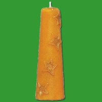 Diese Gießform Kerze mit Sternenreliefs, runde Form...