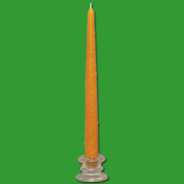 Die Gießform Tischkerze mit gedrehter Tropfenstruktur eignet sich ideal für die Herstellung von filigranen Tischkerzen mit einer gedrehten Tropfenstruktur. Diese Form hat eine Größe von ca. 28,5 x 2,5 cm und ein Wachsgewicht von ca. 80 g.