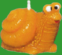 Diese Gießform für eine Schnecke ist ideal...
