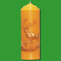 Mit der Gießform „gerollte Wabe mit...