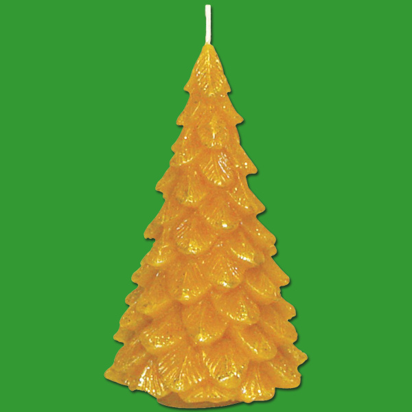 Die klassische „Tannenbaum“-Gießform eignet sich perfekt für weihnachtliche Kerzenprojekte mit natürlichem Charme.