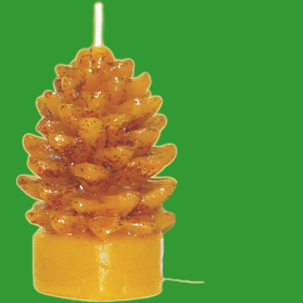 „Tannenzäpfchen, Teelicht“-Gießform: Ein winterlicher Klassiker für kleine, stimmungsvolle Kerzen.