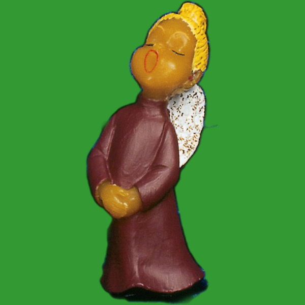 Mit der Gießform „singender Engel (Mädchen)“ erschaffen Sie eine zauberhafte Kerze. Die detaillierte Figur, 11 x 5 cm groß, wiegt ca. 60 g und eignet sich besonders für festliche Dekorationen. Perfekt abgestimmt auf Dochtstärke Nr. 7.