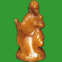 Mit der Gießform „Josef, Krippenfigur“...