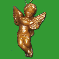 Gießform "Engel mit Harfe, Relief"