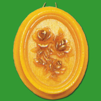 Die Gießform „Bild mit Blumenrelief“...