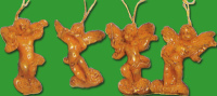 Mit der Gießform „Christbaumanhänger, 4...