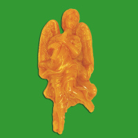 Die Gießform „Engel mit Flöte, Relief...