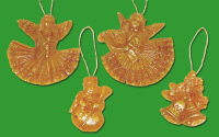 Mit der Gießform „Christbaumschmuck, 4...