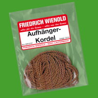 Die goldene Aufhängerkordel mit 3 m Länge ist...