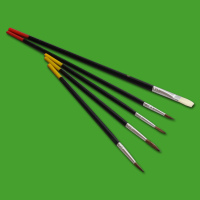 Das Hobby-Pinsel-Set mit 5 Pinseln in unterschiedlichen...