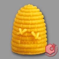 Groß und massiv, die Bienenkorb-Kerze (8 cm hoch,...