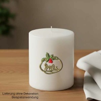 Kerzenverzierung "Weihnachtsmotiv, oval" bunt...