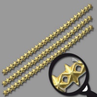Die Kerzenverzierung „Sternchen“ in Gold oder...