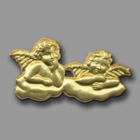 Das goldene „Puttenpaar“ ist eine...