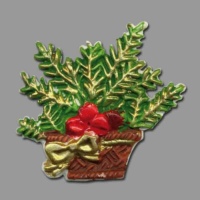 Das „Weihnachtsgesteck“ in bunten Farben...