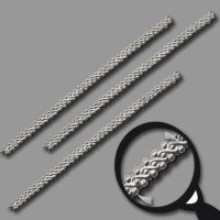 Kerzenverzierung "Deko - Borte", silber