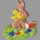 Der Osterhase im Nest verleiht Kerzen einen verspielten und festlichen Osterlook – ideal für Frühlingsarrangements.