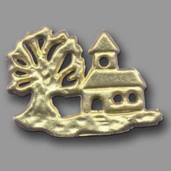 Diese liebevoll gestaltete Kerzenverzierung „Baum mit Kirche“ in edlem Gold ist ein kunstvolles Highlight für Ihre Festkerzen. Mit einer filigranen Größe von 3,9 cm lässt sich die Verzierung einfach anbringen und verleiht Ihren Kerzen eine festliche Note. Perfekt für besondere Anlässe oder als Geschenk.