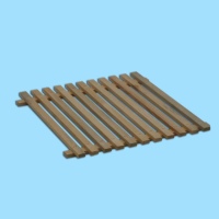 Die Bausperre aus Holz mit den Maßen 405 x 413 mm...