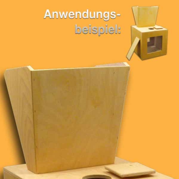 Der Einkehrtrichter aus Holz für den Schwarmkasten ist eine umweltfreundliche und praktische Lösung, um Bienenschwärme sicher zu fangen. Er passt perfekt zu den Schwarmkästen der Serie 3147 und ist besonders robust und langlebig.
