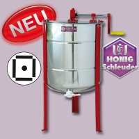 Diese 4-Waben-Honigschleuder STANDARD aus Nirosta bietet...