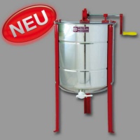 4-Waben-Honigschleuder STANDARD, Korb u Kessel Nirosta,...