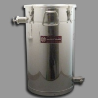 Abfüll- + Siebkübel 50kg mit Spannverschlußdeckel, Edelstahl