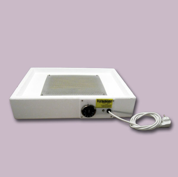 Der Wärmemeister mit 100 W Heizleistung und digitalem Thermostat bietet präzise Steuerung für das Auftauen von Honig. Mit einer großzügigen Heizfläche von 50 x 50 cm.