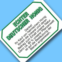 Das DIB-Glas-Rückenhaftetikett Ökologie ist 55 x 40 mm groß und im 500er-Pack erhältlich. Es eignet sich hervorragend zur Kennzeichnung von Honiggläsern und anderen Imkereiprodukten und vermittelt ein nachhaltiges, umweltbewusstes Image.