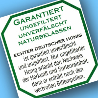 Das DIB-Glas-Rückenhaftetikett Ein Naturprodukt aus...