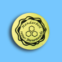 Die goldenen Kerzen-Etiketten Handarbeit - reines...