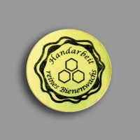 Kerzen -Etiketten, gold, rund
