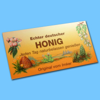 Dieses Klebe-Werbeschild Deutscher Honig (38 x 20 cm) ist...