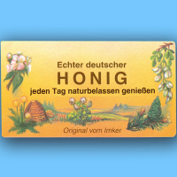 Klebe- Werbeschild "Deutscher Honig"  38 x 20cm