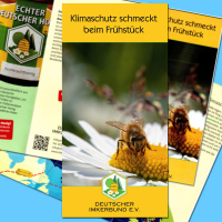 Das DIB-Faltblatt Klimaschutz schmeckt beim...