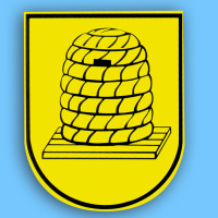 Autoaufkleber "Bienenkorb-Wappen"