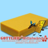 GOTTLIEBS® - Mittelwände -Dadant Blatt Honig-Flach-