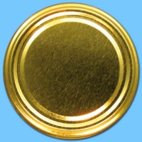 TO-Deckel für 500g-Glas, 82 mm Ø, -gold neutral-