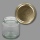 Neutrales 250g - Honigglas, rund, mit TO-Deckel -gold neutral-, 66 mm Ø