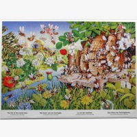 Lebende Bienen - Kunstdruckposter mit Beschreibung, 70 x...