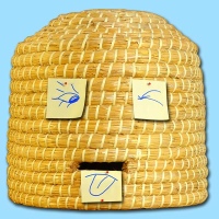 Strohkorb "Lüneburger Stülper", ca. 39 x 44 cm