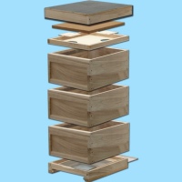 Die MCB-Beute-DN komplett aus Holz ist ein vielseitiges...