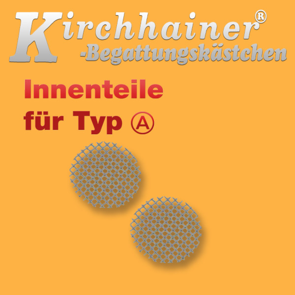 Für KIRCHHAINER®-Begattungskästchen: (A) Lüftungsgitter-Ronde, 2 Stck
